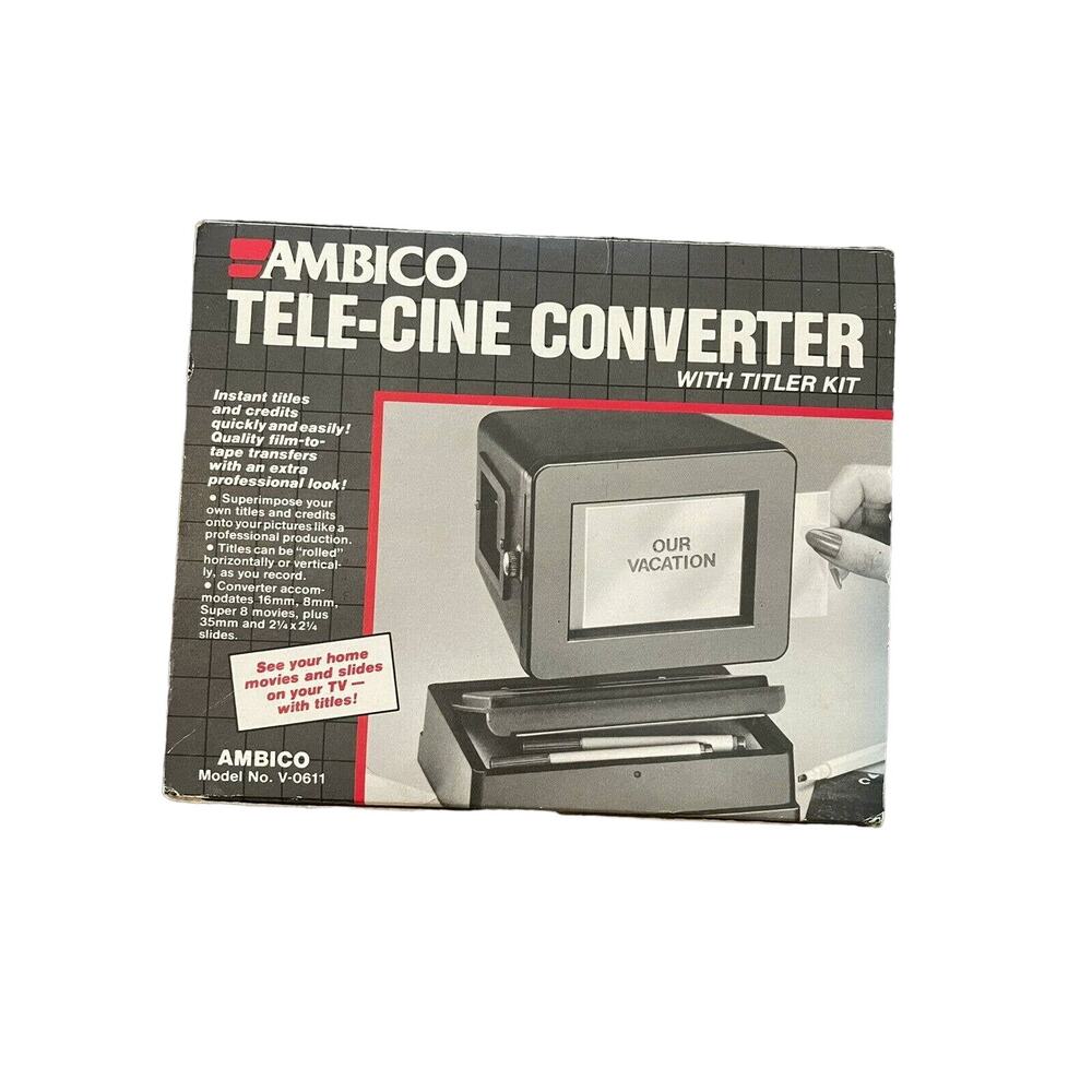 Ambico Tele-Cine Converter with titler